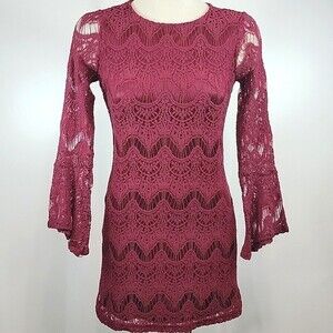 ALTAR'D STATE Lace Long Sleeved Dress size XS